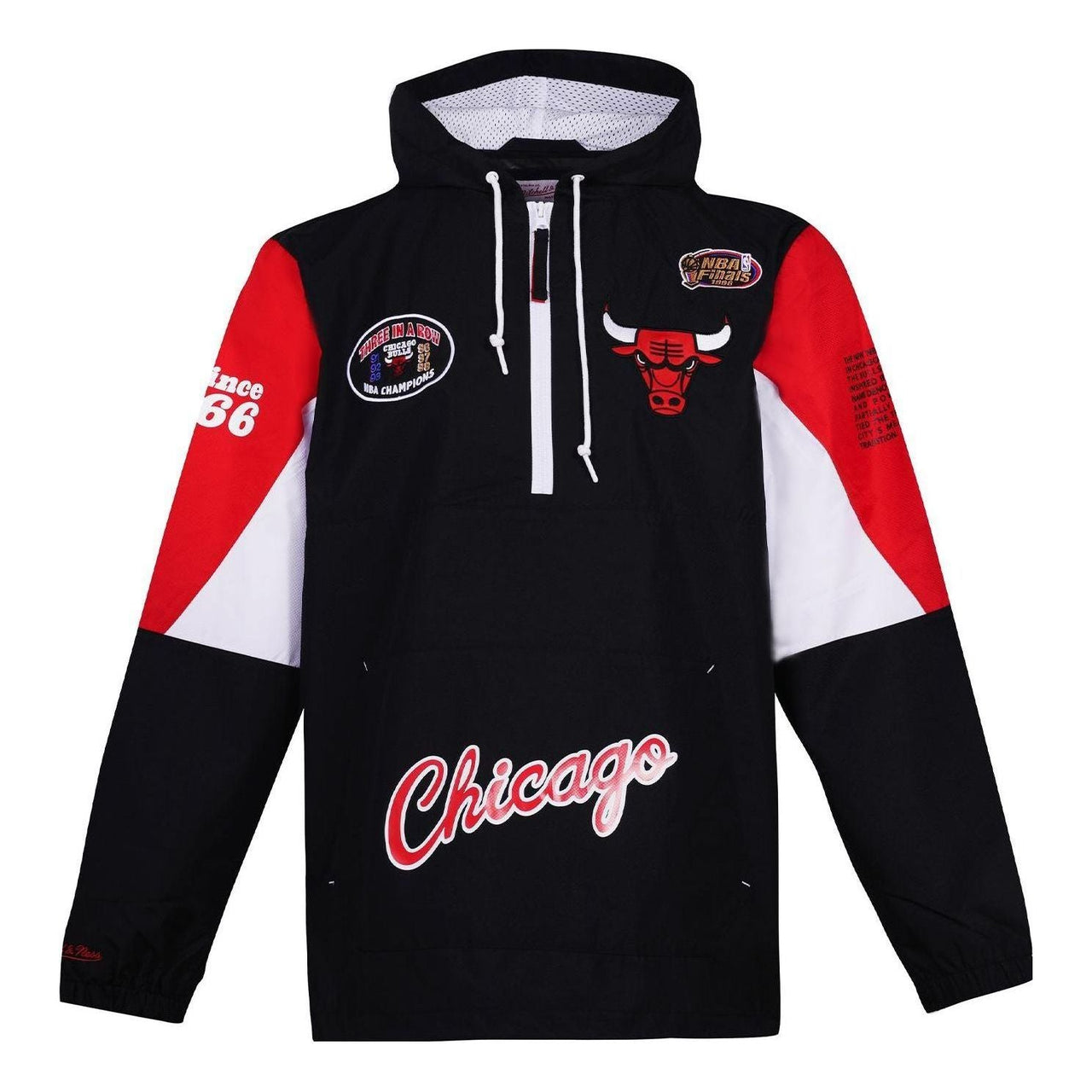 Mitchell & Ness x NBA Chicago Bulls Origins Pullover Hoodie 'Black' OJPO5033-CBUYYPPPBLCK