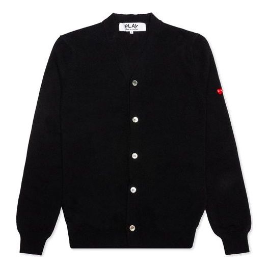 COMME des GARCONS PLAY Small Heart Cardigan 'Black' AZ-N042-051-1