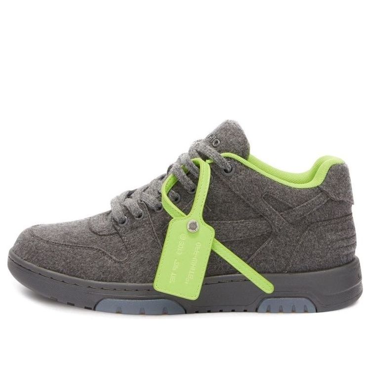 Off-White Out Of Office Low-Top Sneaker 'Grey Green' OMIA189F22FAB0010707