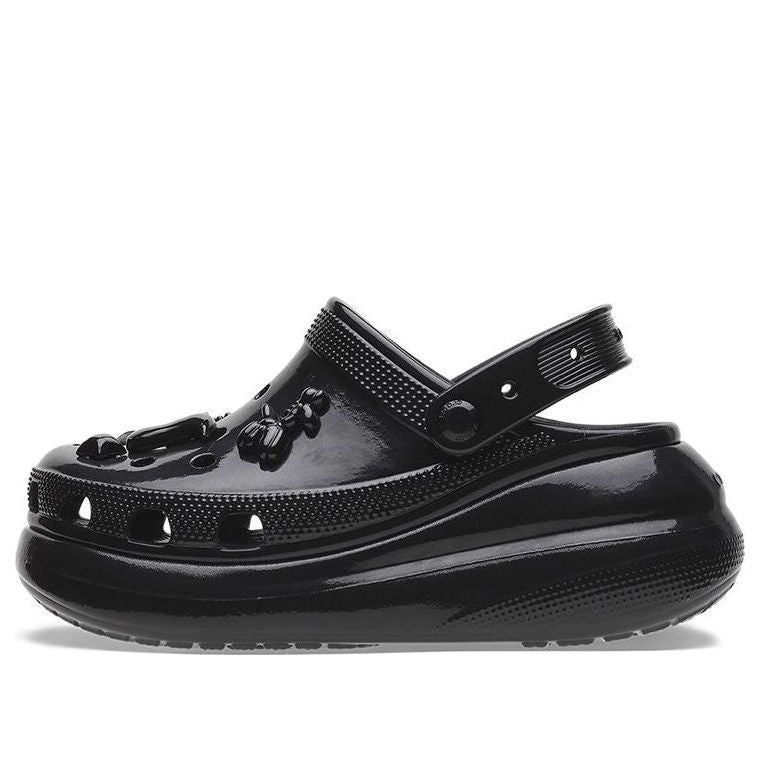 (WMNS) Crocs Crush High Shine Clogs 'Black' 209285-001