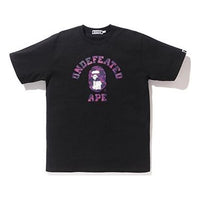 BAPE X Undefeated Color Camo College Black Tee BAPE-SS18-007