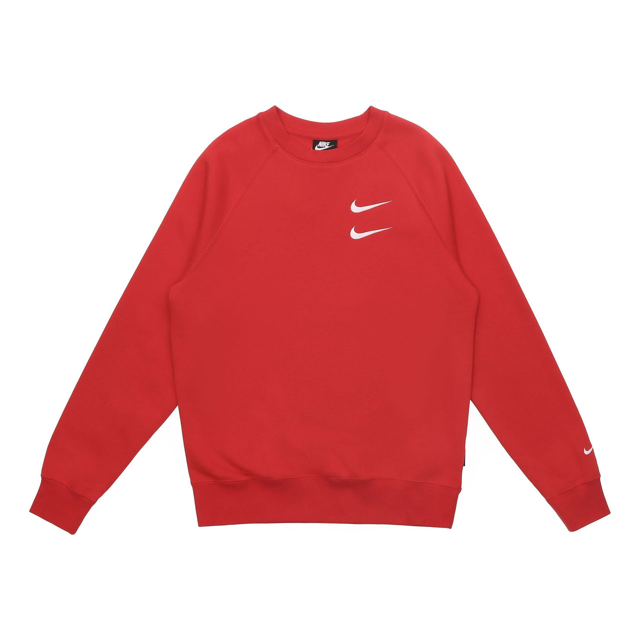 Nike Embroidered Fleece Lined Stay Warm Round Neck Pullover Red DD5079-657