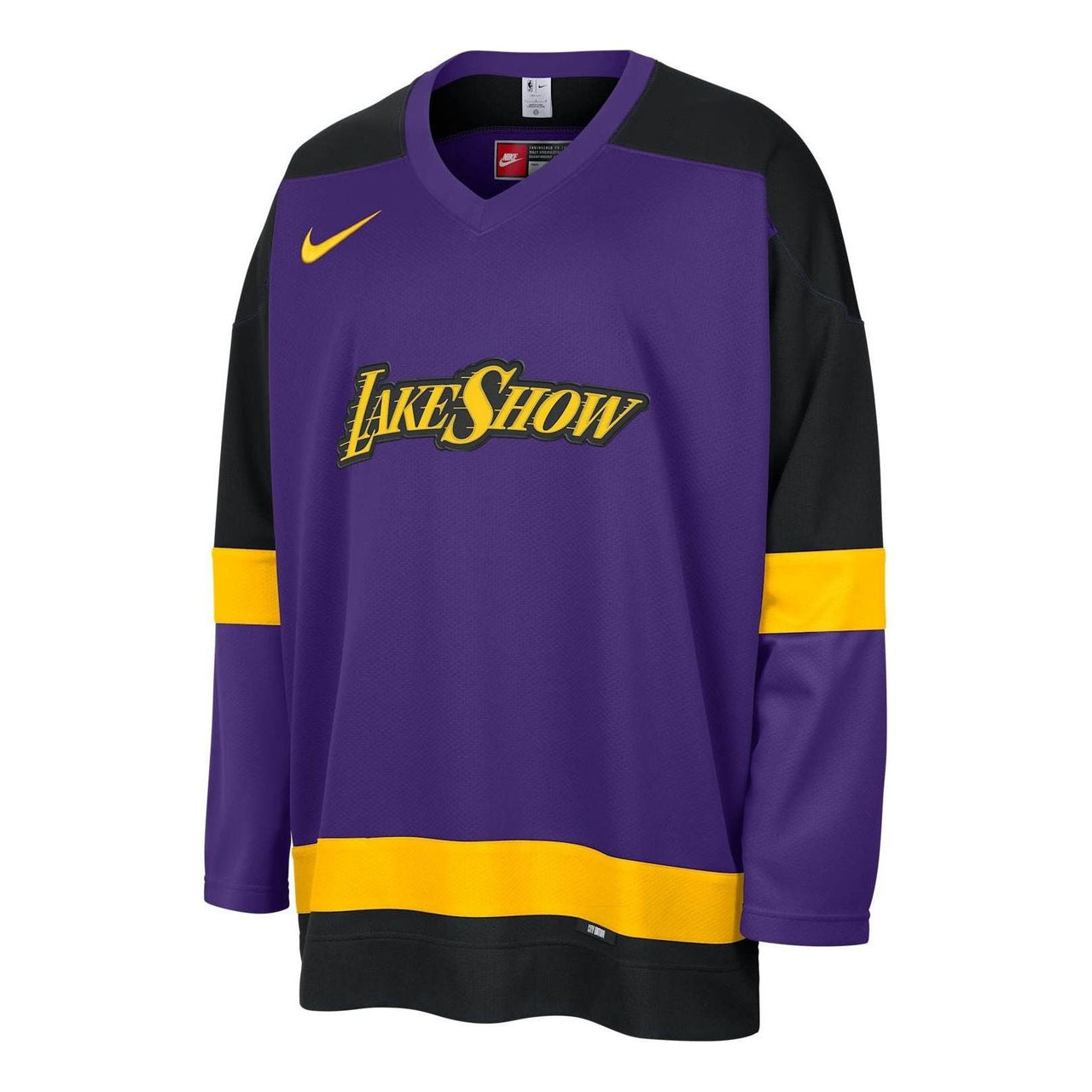 Air Jordan Los Angeles Lakers City Edition NBA Hockey Jersey Asia Sizing 'Field Purple Black Amarillo' FZ0350-504