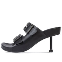 (WMNS) Balenciaga Mallorca Sandals 'Black' 656621WA2M61010