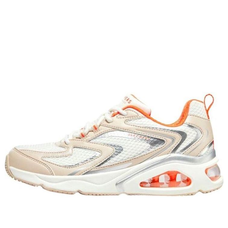 (WMNS) Skechers Tres Air Terti Airy 'White Beige Orange' 177426-NTOR