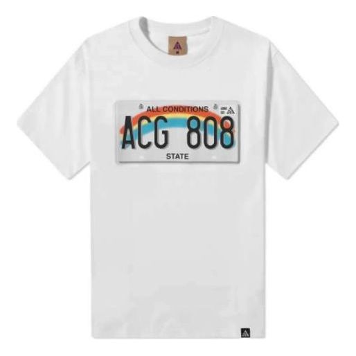 Nike ACG License Plate Short Sleeve Tee 'White' DC5361-121