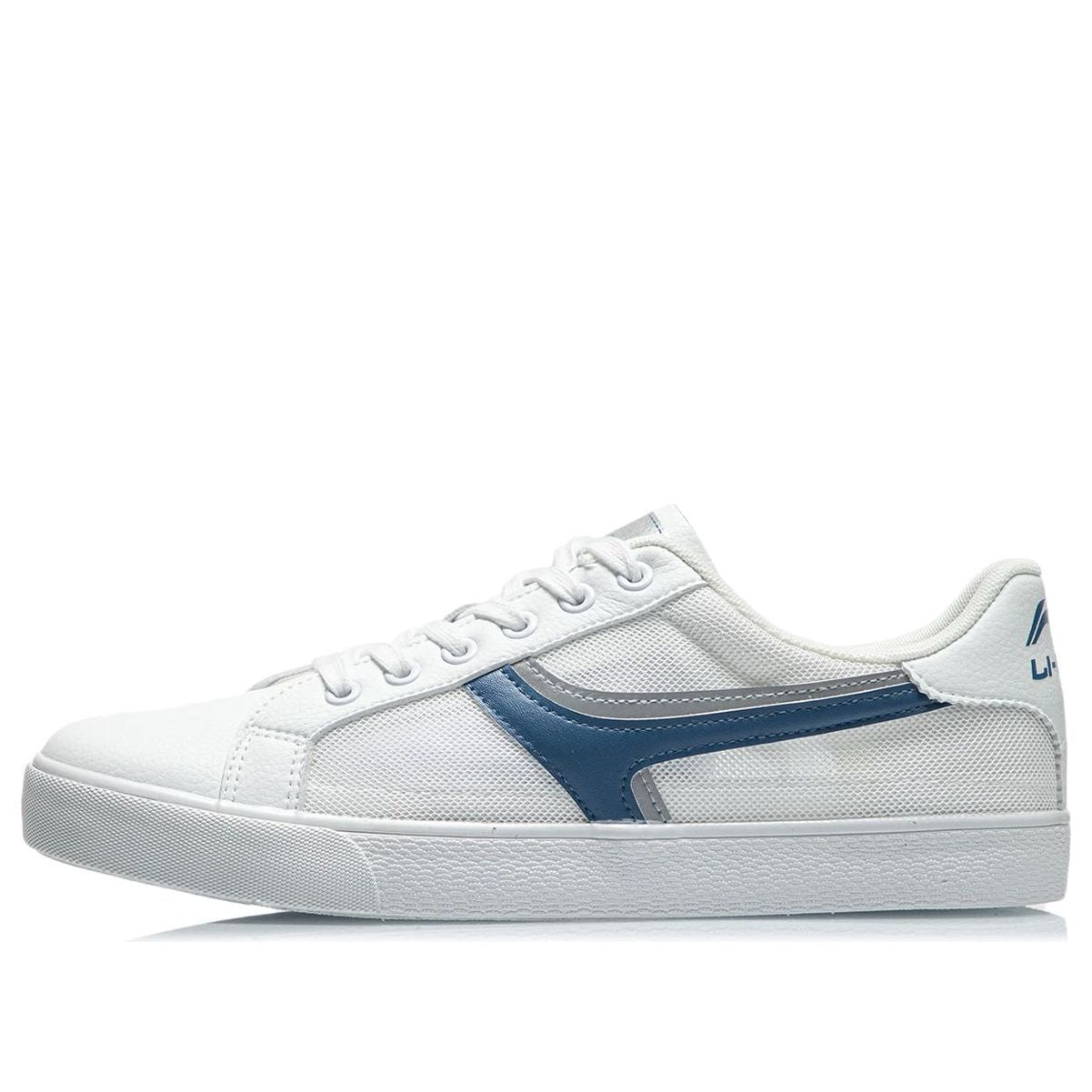 Li-Ning Vintage Skate Shoes 'White Blue' AGCR395-2