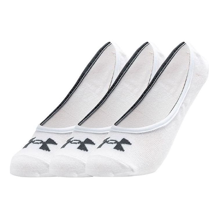 Under Armour Essential Lolo Liner Socks (3 Pack) 'White' 1361148-100