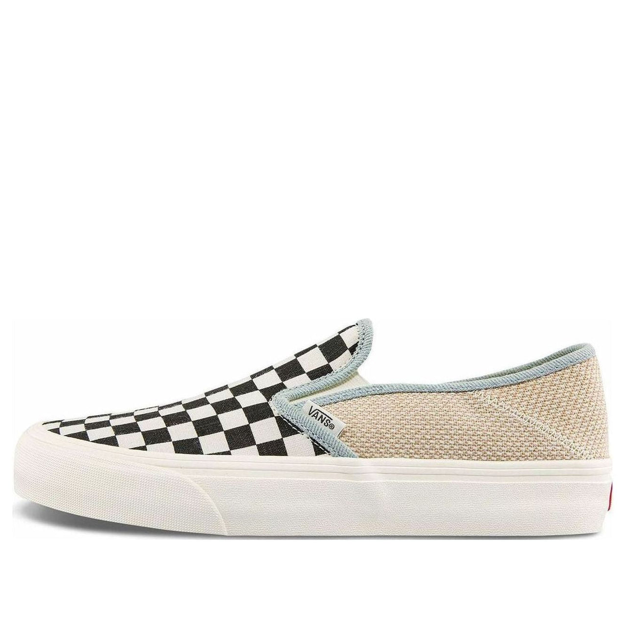 Vans Slip-On SF Stylish Casual Skate Shoes Unisex Black White Brown Grid 'Black White Brown' VN0A5HYQAYR
