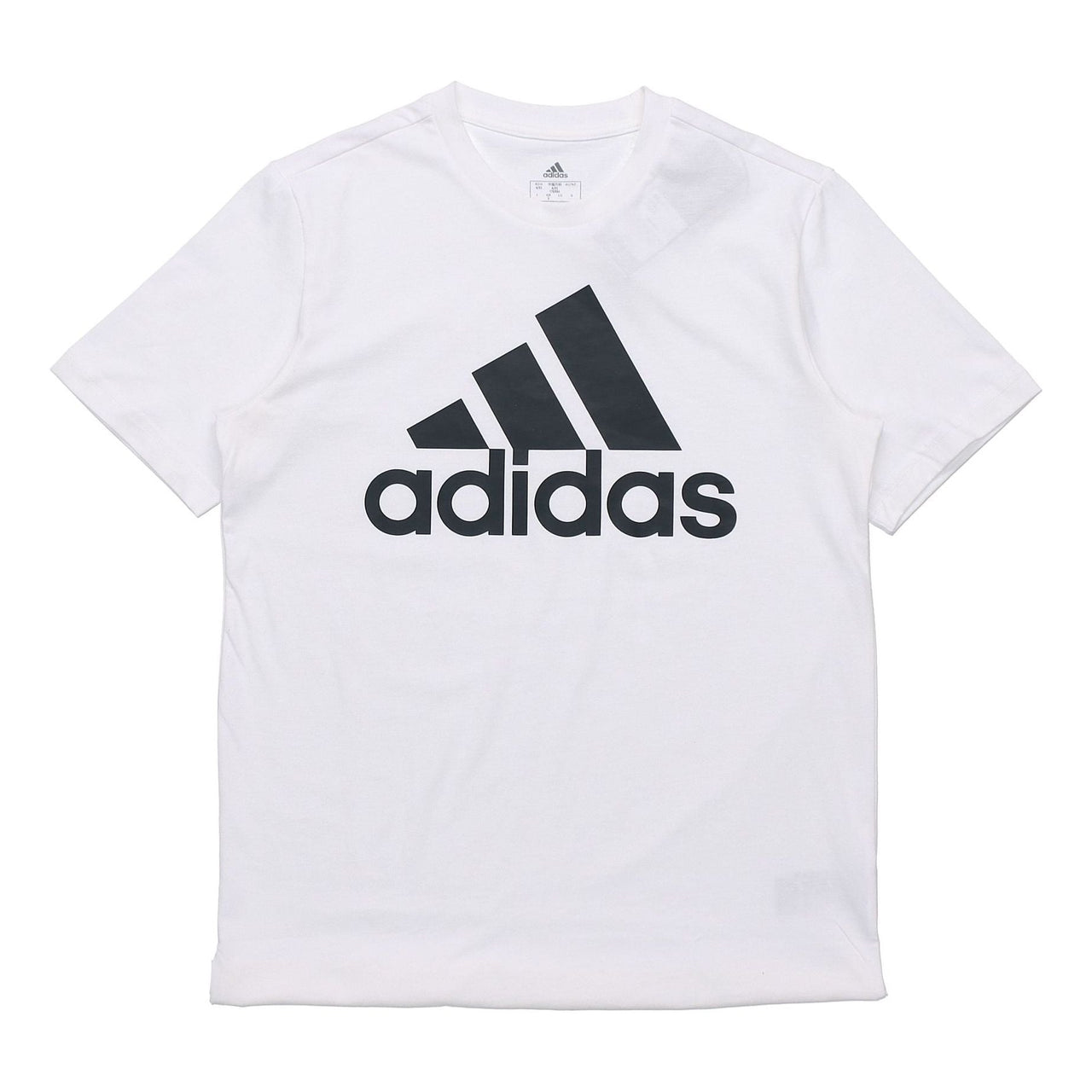 adidas Printed Big Logo Essentials Tee Short Sleeve Men's White GK9121