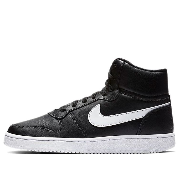 (WMNS) Nike Ebernon Mid 'Black White' AQ1778-001