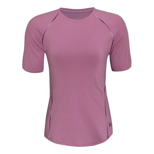(WMNS) Under Armour Rush Casual Breathable Training Sports Short Sleeve Pink Red 1360852-680