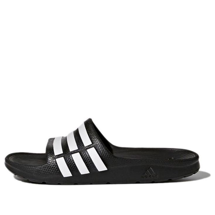 (GS) adidas Duramo Slides 'Black White' G06799