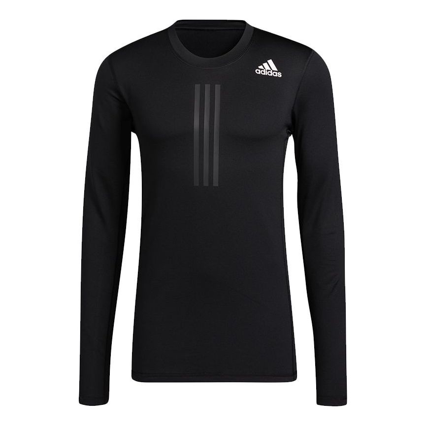 adidas TF Turf Warm Ls Casual Sports Long Sleeves Round Neck Black GT9516