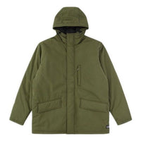 Men's Levis Solid Color Windproof Hooded Jacket Military Green 27311-0001