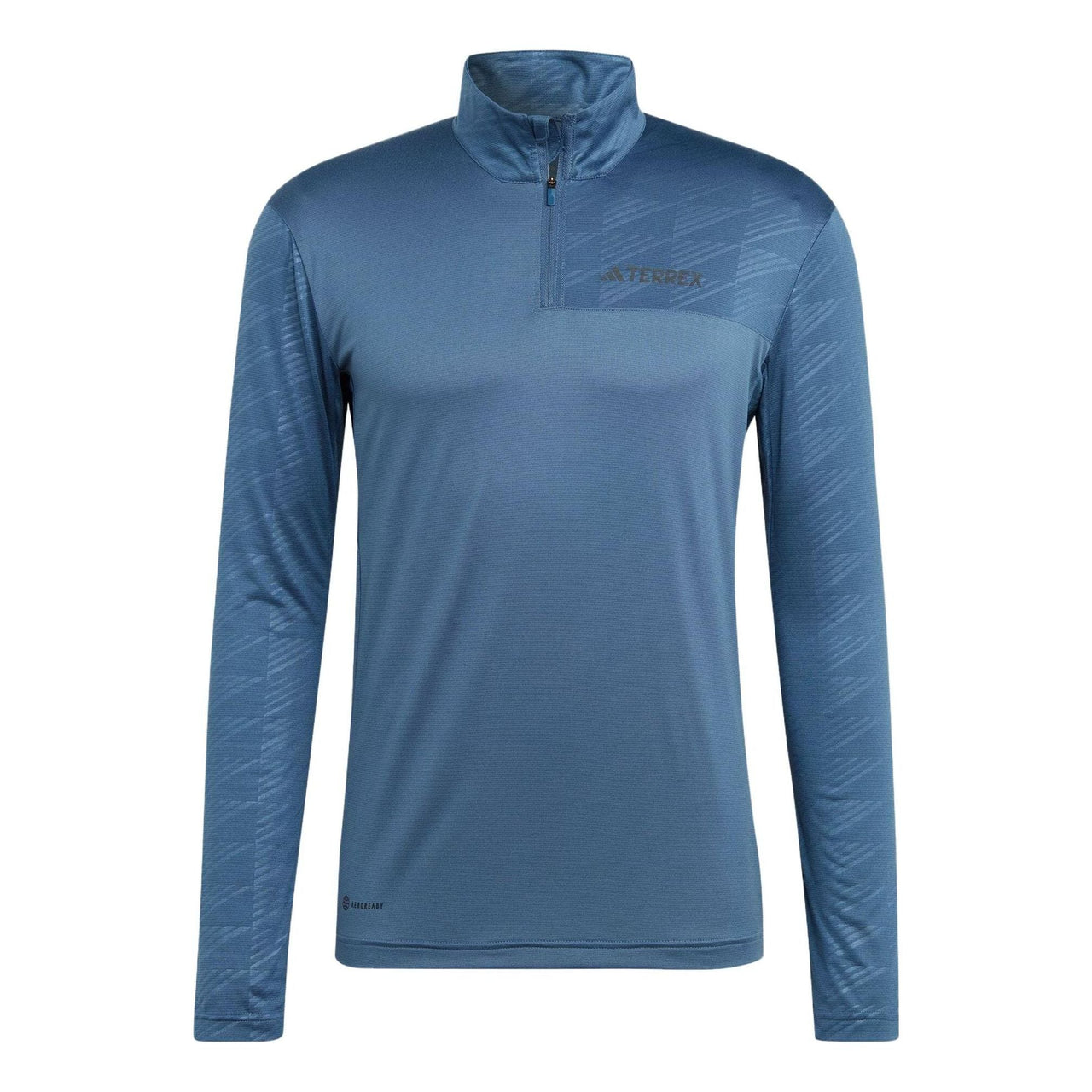 adidas TERREX Multi Half-Zip Long Sleeve Tee 'Blue' HM4020
