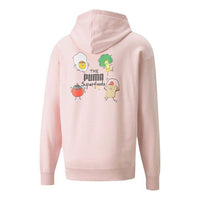 PUMA Club Graphic Living Series Funny Printing Knit Sports Pink Red 533198-36