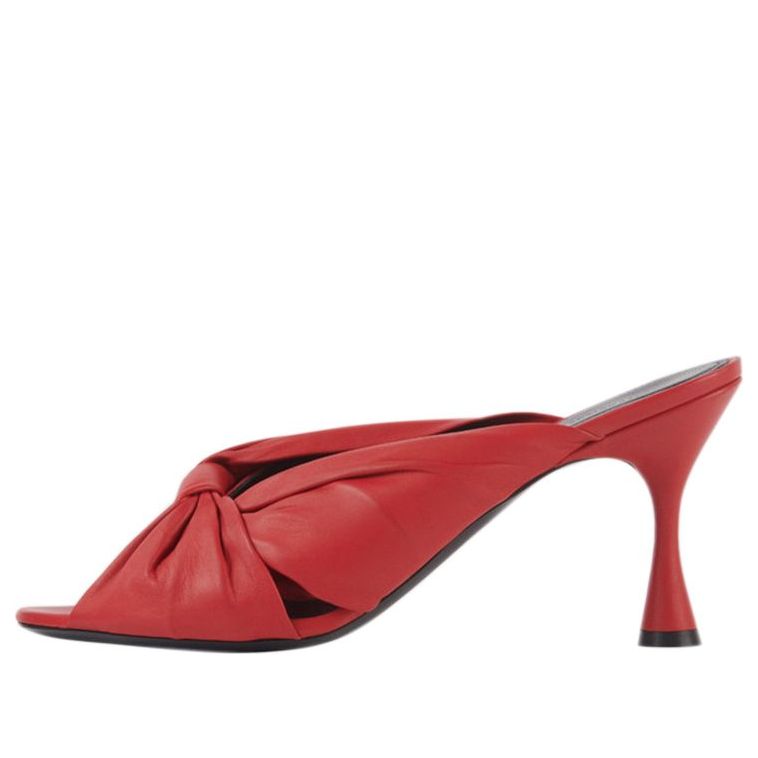 (WMNS) Balenciaga Drapy Sheep Leather Mules Red 617574WA2M06511