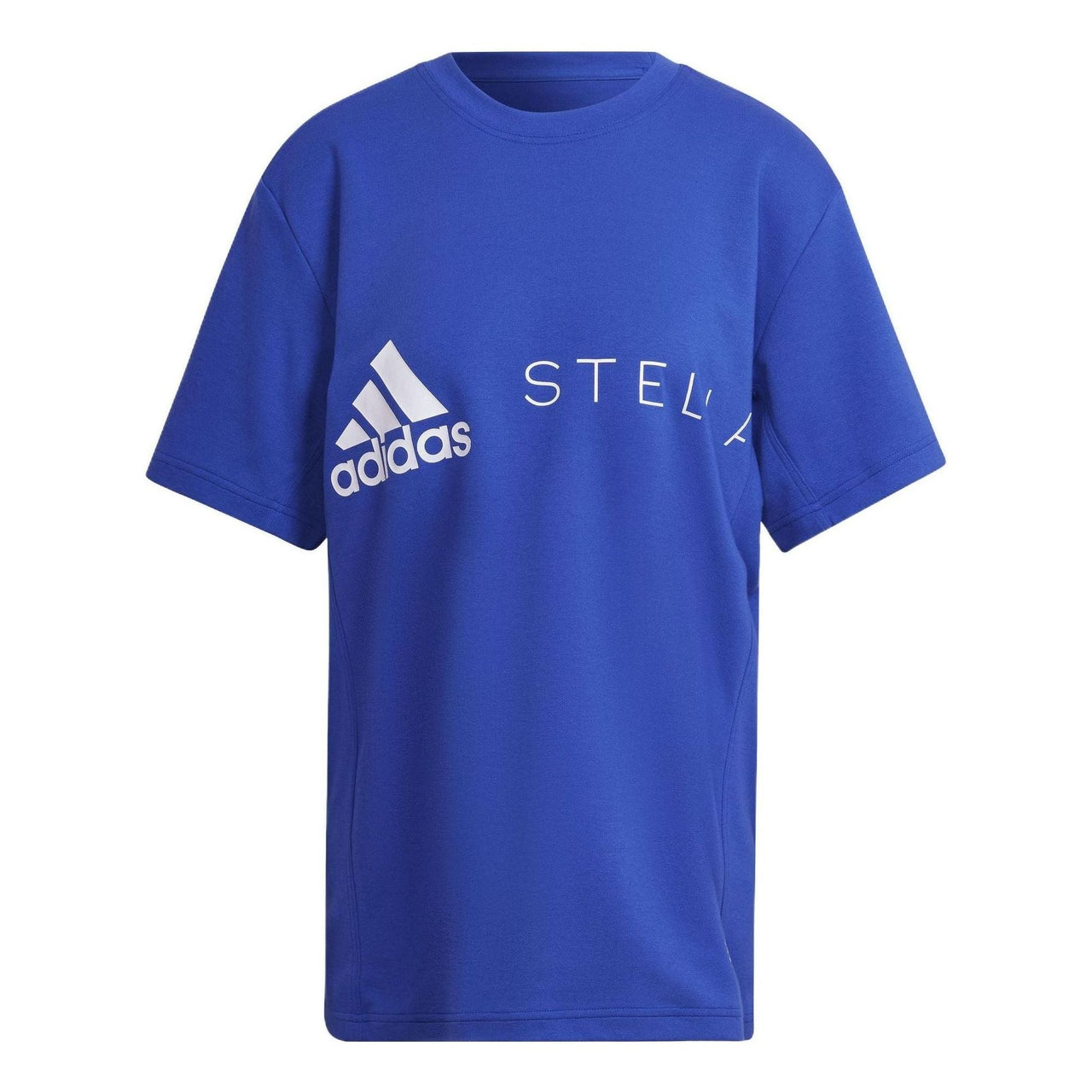 (WMNS) adidas by Stella McCartney Logo T-Shirt 'Blue White' HB7403