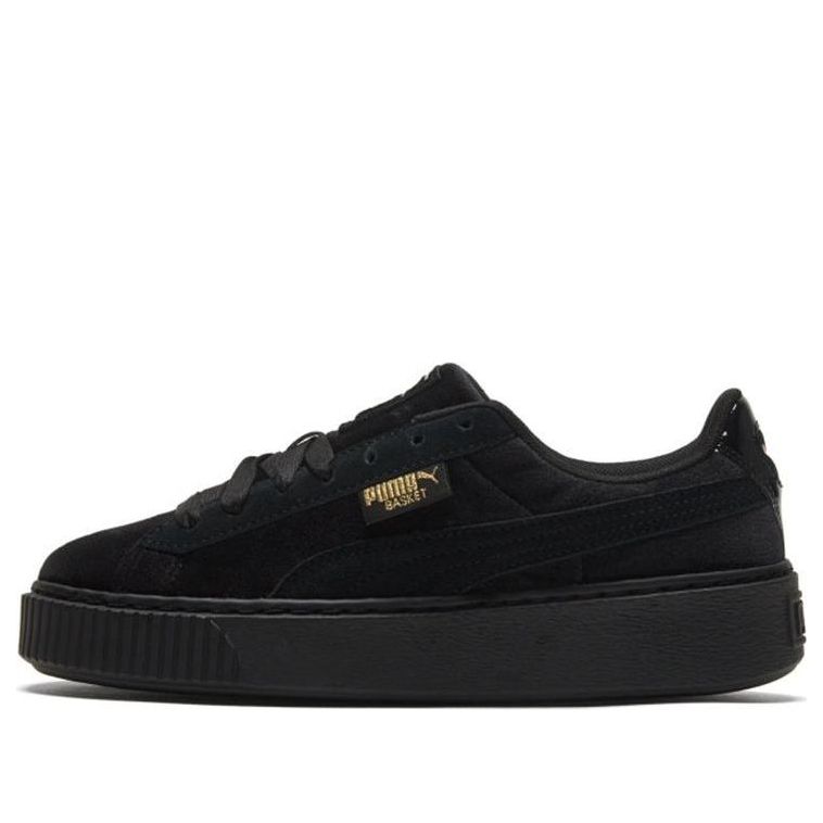 (WMNS) PUMA Platform Velvet 'Black Gold' 373935-01