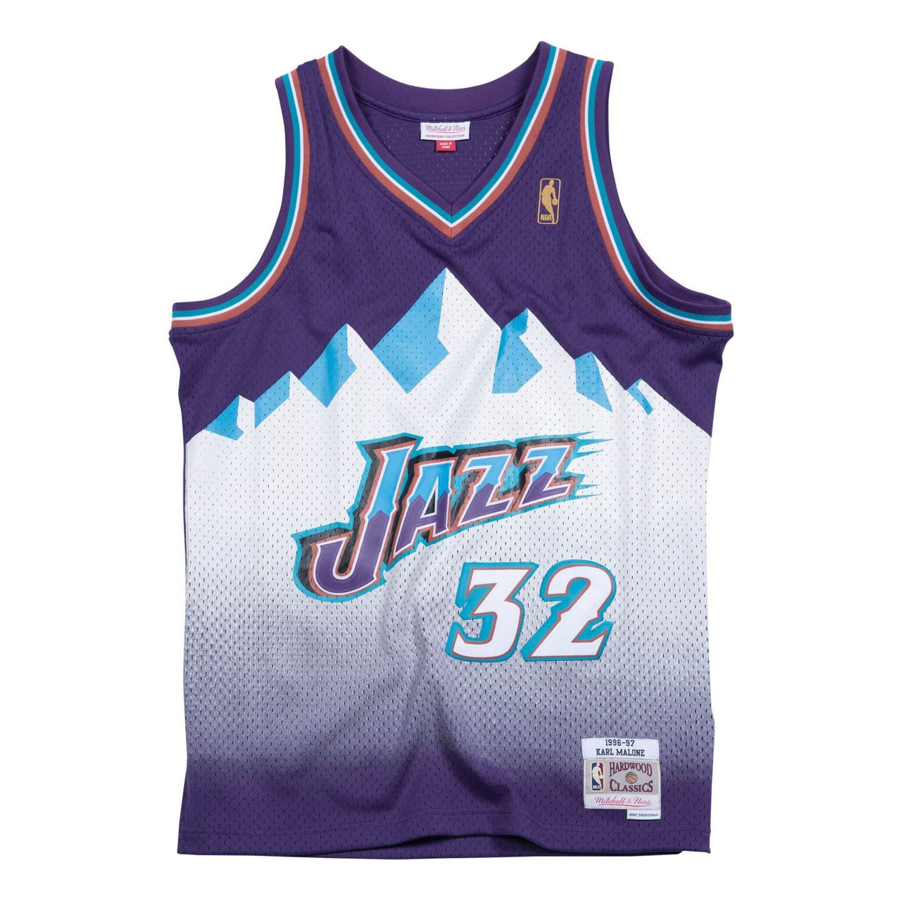 Mitchell & Ness x NBA Utah Jazz 1996-97 Road Swingman Jersey 'Karl Malone 32' SMJYGS18216-UJAPURP96KMA