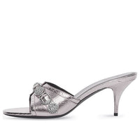 (WMNS) Balenciaga Cagole 70 Sandals 'Silver' 694347WBDK28081
