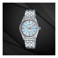 CASIO Waterproof Light Blue Analog LTP-1335D-2AV