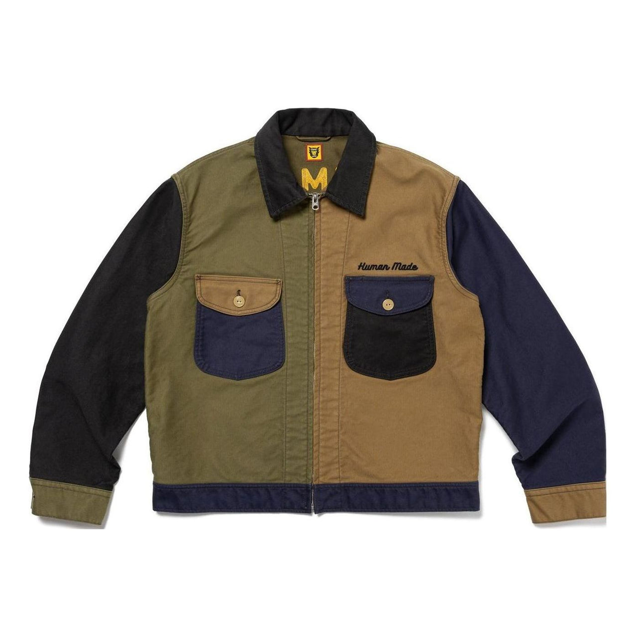 HUMAN MADE Zip Up Work Jacket 'Navy' HM26JK006