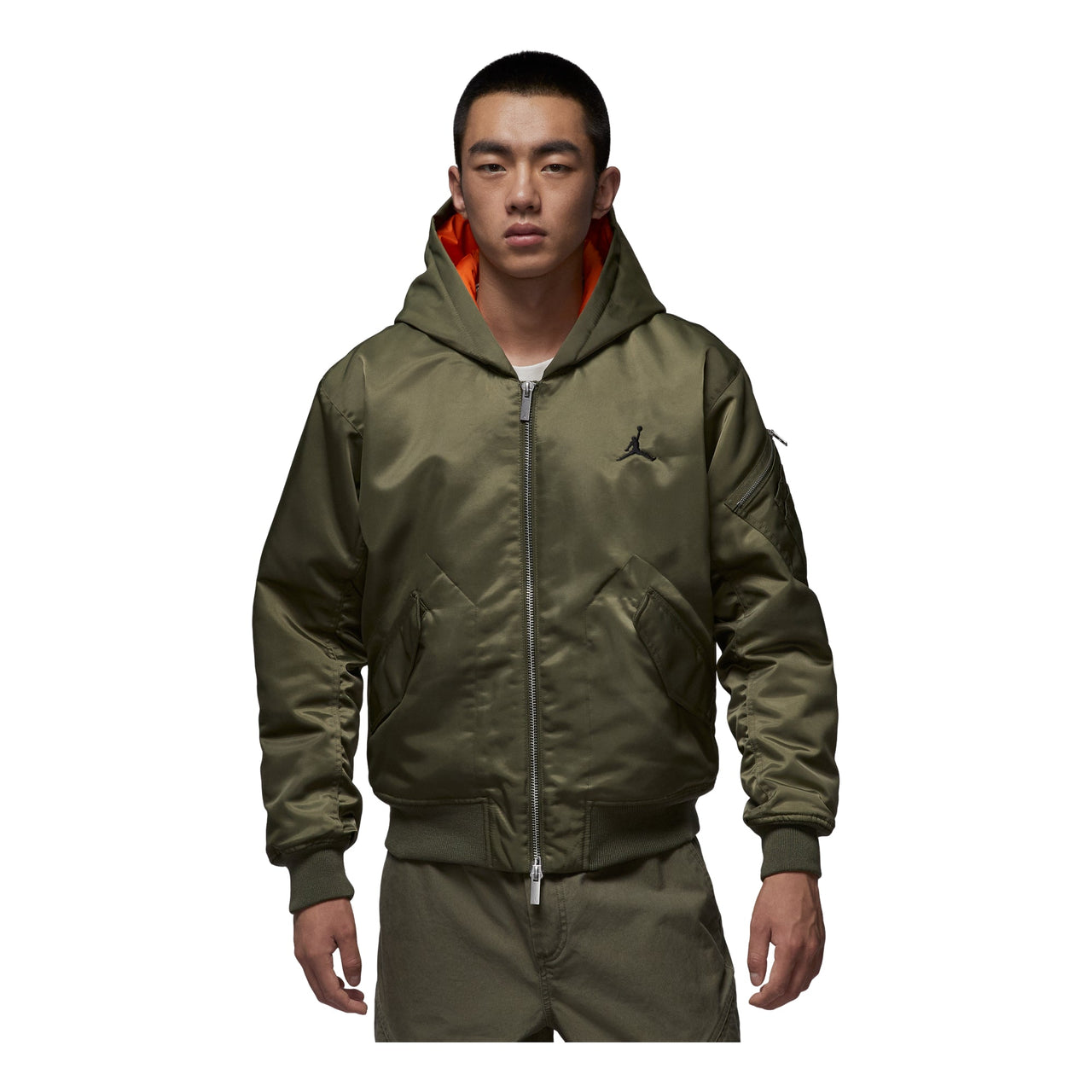 Air Jordan Renegade Flight Therma-Fit Hooded Jacket 'Medium Olive Starfish' HV0541-222