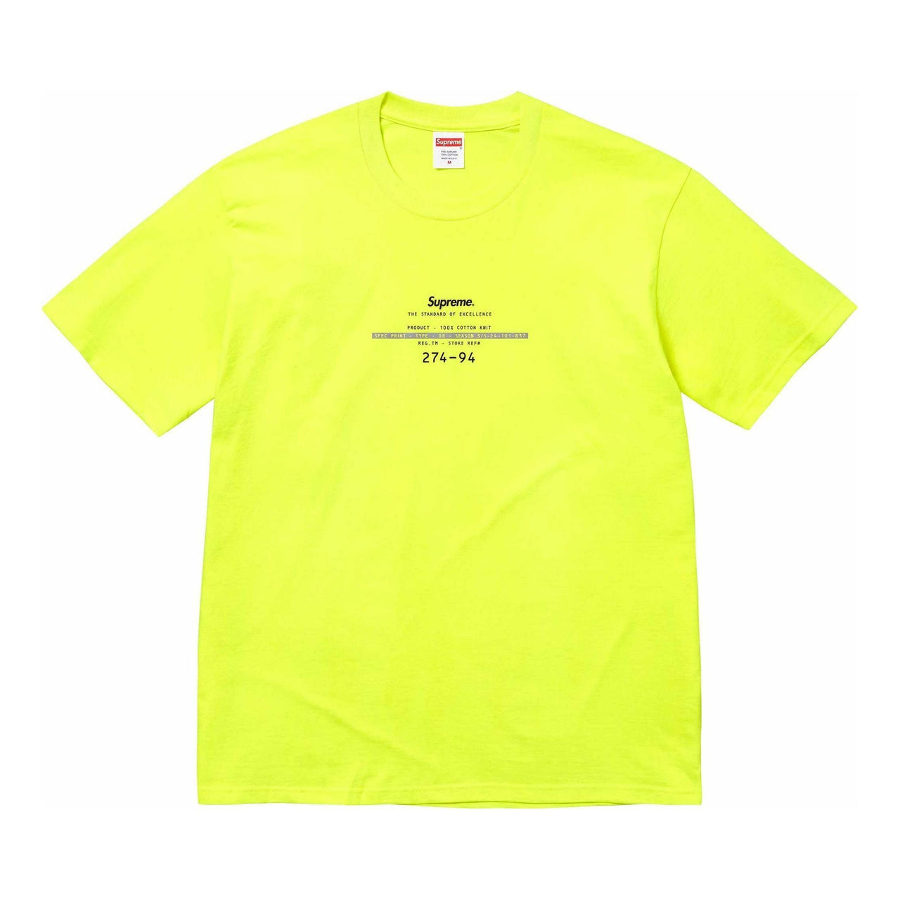 Supreme Standard T-Shirt 'Yellow' SUP-SS24-032