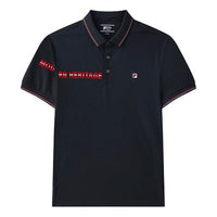 FILA Casual Cotton Alphabet Printing Short Sleeve polo Blue F11M121125F-NV