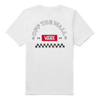 Men's Vans Alphabet Logo Casual Sports Short Sleeve White VN0A48ATWHT