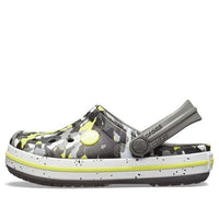 (GS) Crocs Crocband Camo Printed Clogs 'Grey Black Yellow' 205301-0ED