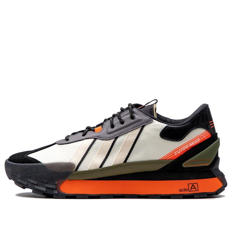 adidas neo Futro Mixr Retro Athleisure Casual Sports Shoe Unisex Black FM Shoe 'Black White Orange' HP9673