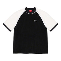 Supreme Terry Raglan S/S Shirt 'Black White' SUP-SS23-272