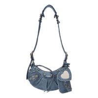 (WMNS) Balenciaga Le Cagole Xs Denim Shoulder Bag 'Blue' 6713092109U4715