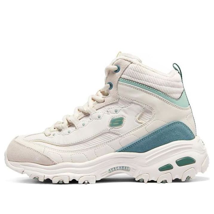 (WMNS) Skechers DLites 1.0 'White Blue' 167570-NTGR