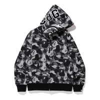 COMME des GARCONS x Bape Osaka Shark Full Zip Hoodie 'Black Grey' BPXCDG-CF