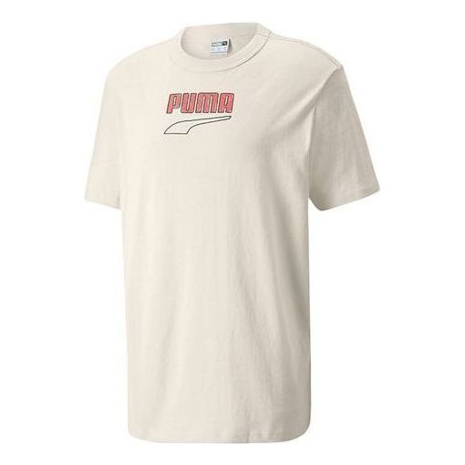 PUMA Downtown Logo Tee 'Beige' 535359-99