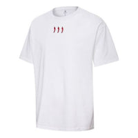 Men's Converse Small Embroidered Casual Sports Short Sleeve White 10020857-A01