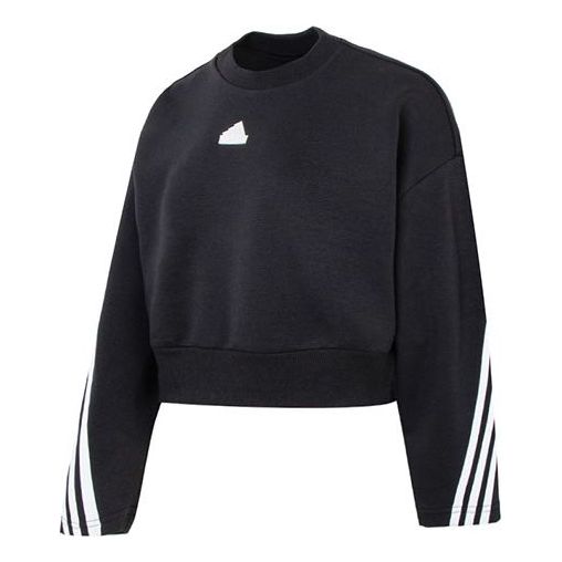 (WMNS) adidas Future Icons 3-stripes Sweatshirt 'Black' IB8494