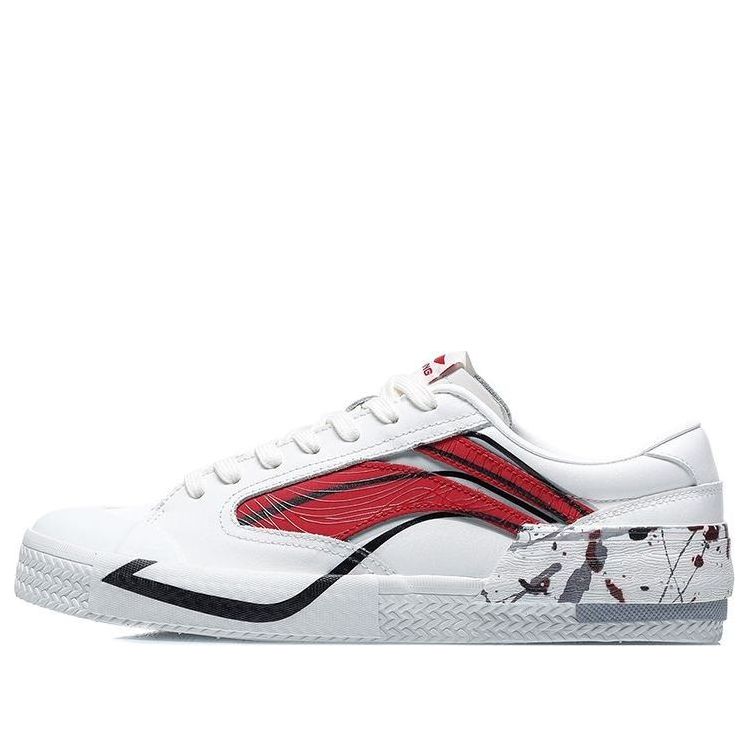 Li-Ning Weiwu Paris Fashion Week Vintage Shoes 'White Red' AECR037-3