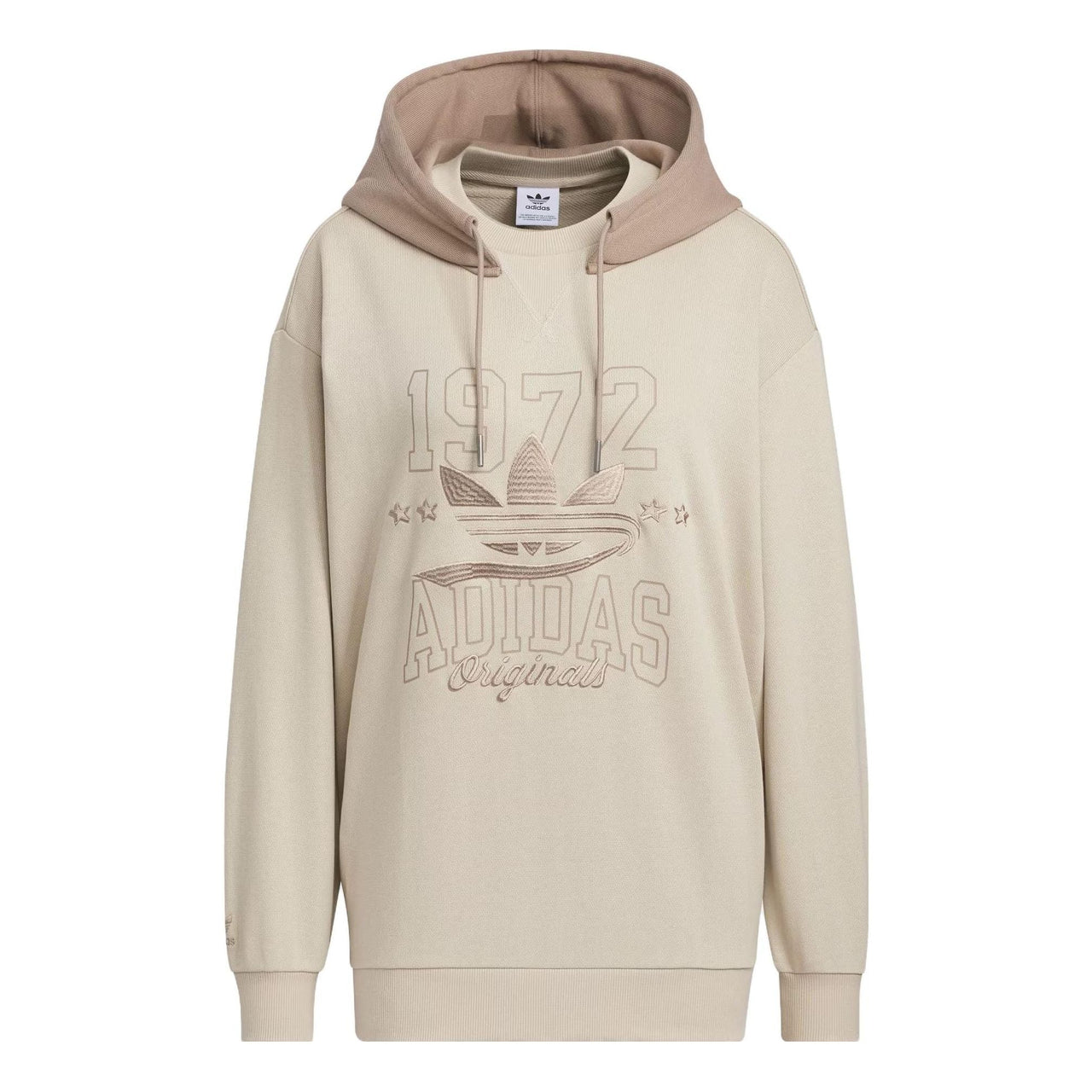 (WMNS) adidas originals Sportswear Hoodie Logo ' Beige' IW9412