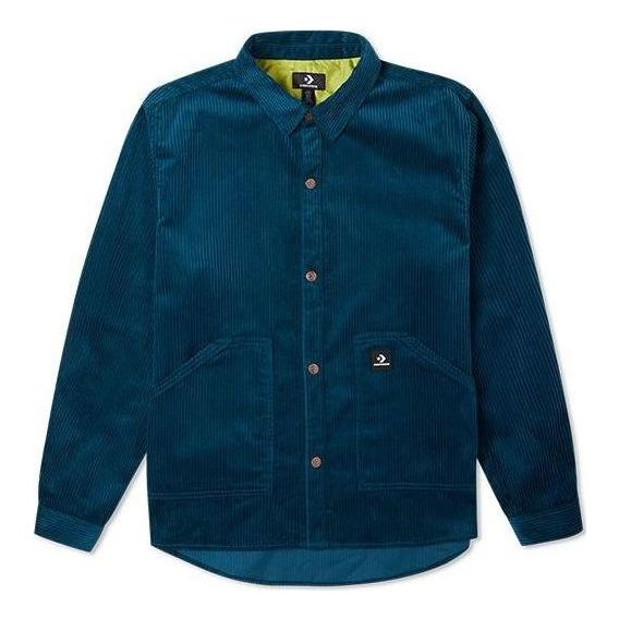 Converse Corduroy Button Shirt 'Blue' 10024006-A02