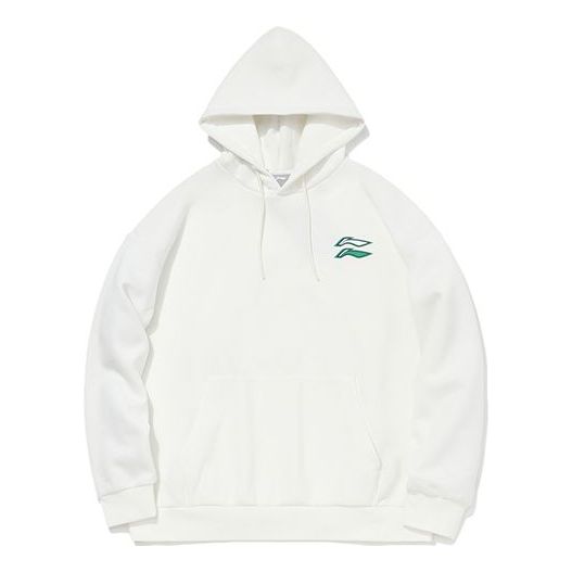 Li-Ning Sports Fashion Series Loose Pullover Hoodie 'White' AWDQB38-2