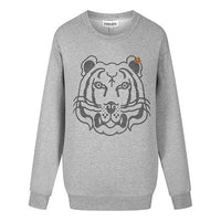 (WMNS) KENZO FW21 Tiger Head Printing Cotton Hoodie Gray FB62SW8314MO-94