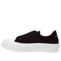Alexander McQueen Deck Plimsoll Lace-Up Trainers 'Black White' 707680W4MV71070