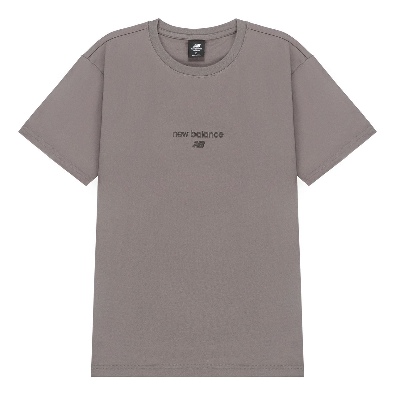 New Balance Logo Fleece T-shirt 'Taupe' AMT21548-CEL