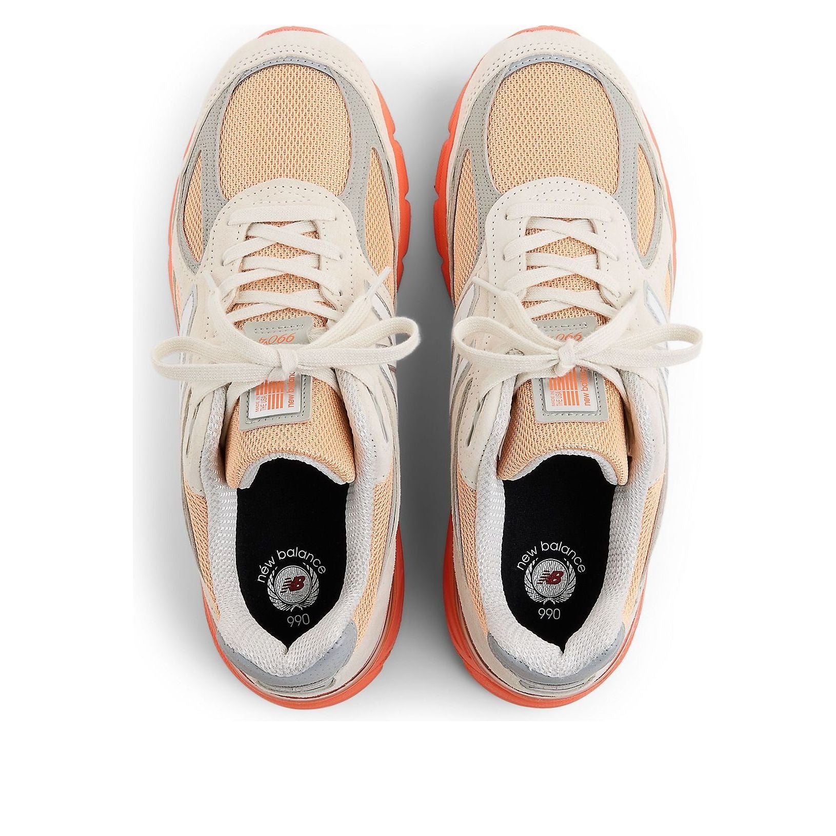 New Balance 990v4 Made in USA 'Moonbeam Tangerine Heat Orange' U990MO4