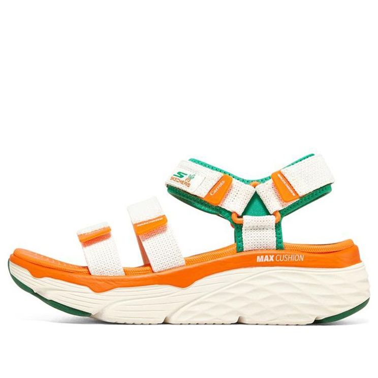 (WMNS) Skechers Max Cushioning 'White Orange Green' 896132-OWGN